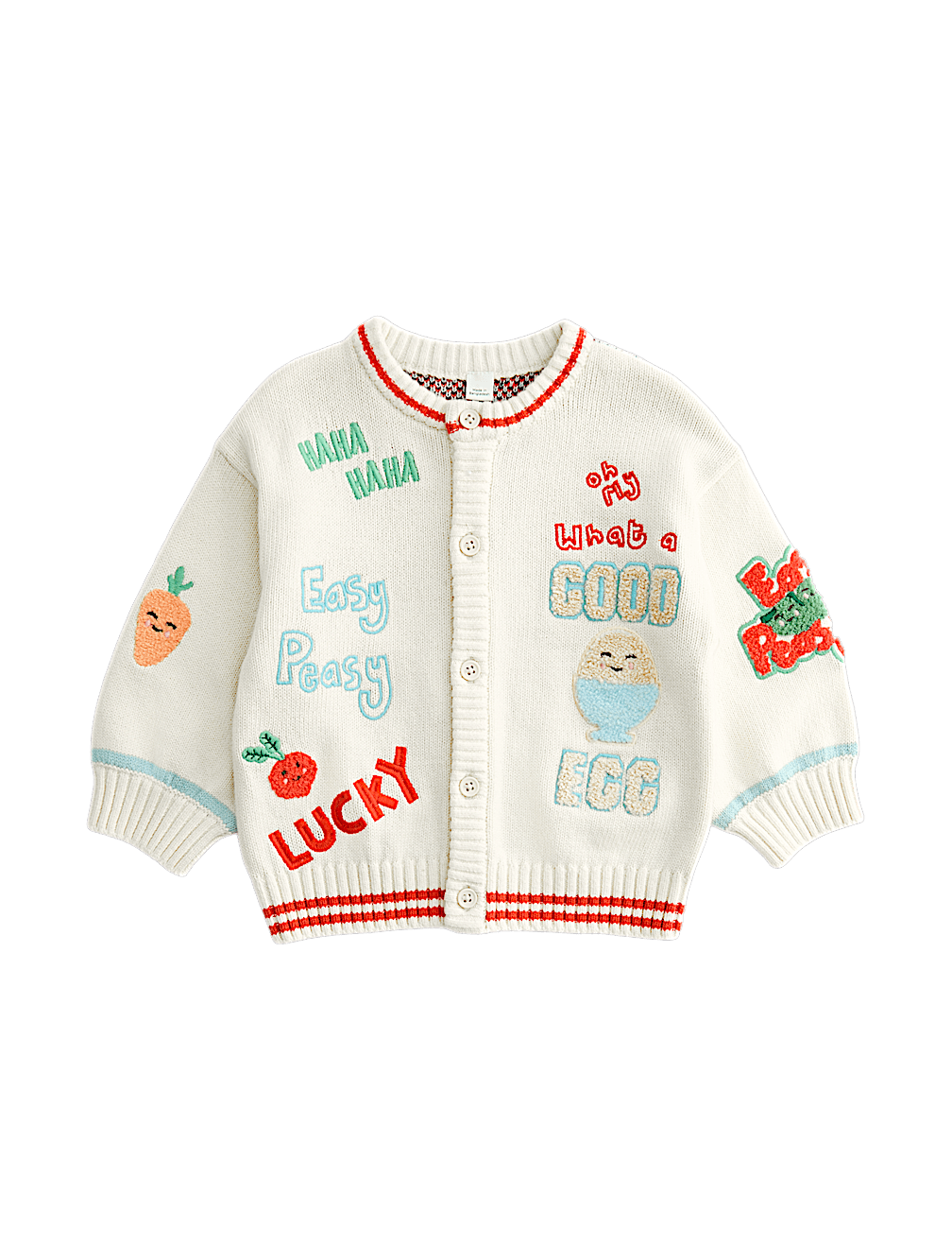 Pure Cotton Graphic Cardigan (0-5 Yrs)