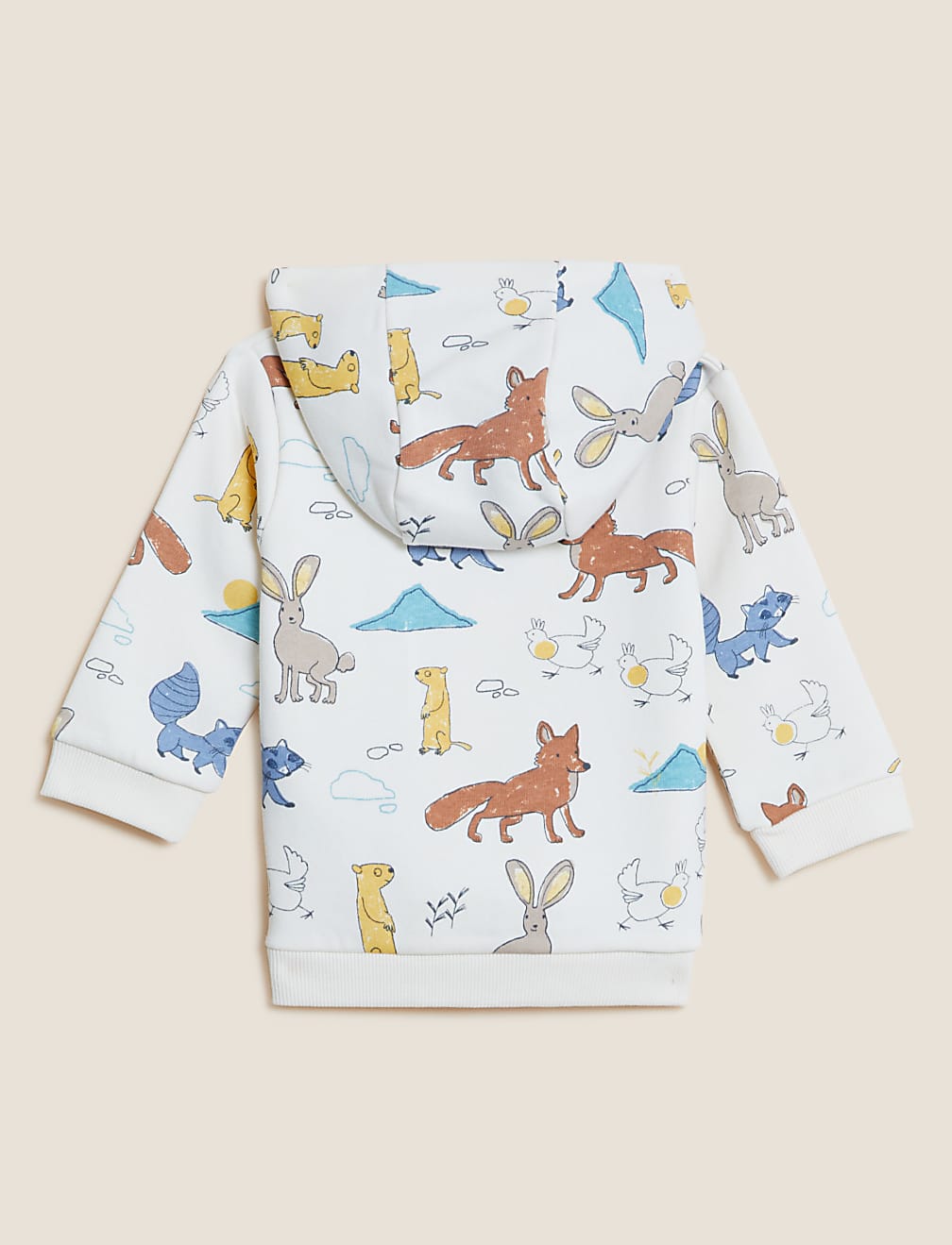 Cotton Rich Animal Print Hoodie (0-3 Yrs)