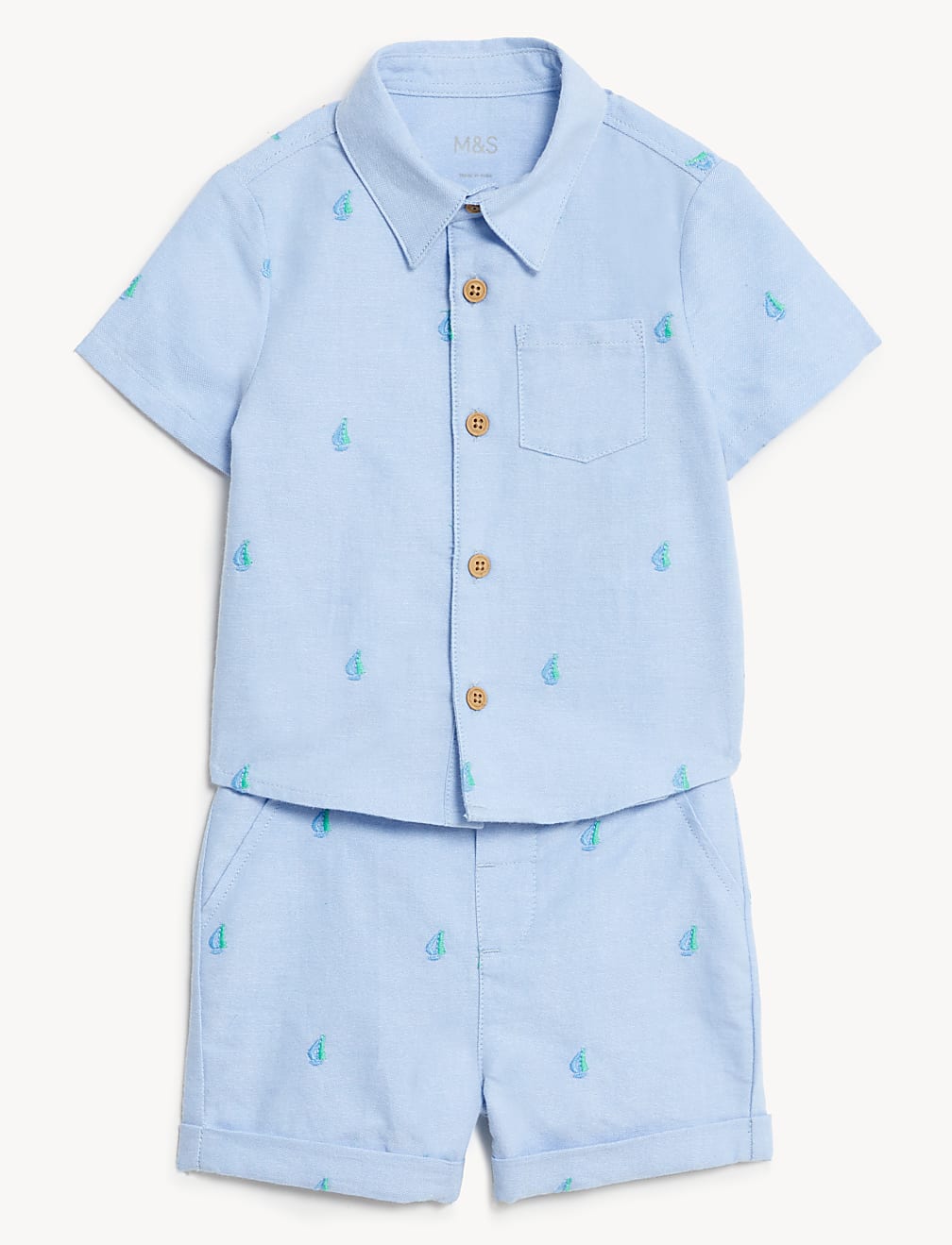 2pc Pure Cotton Boat Outfit