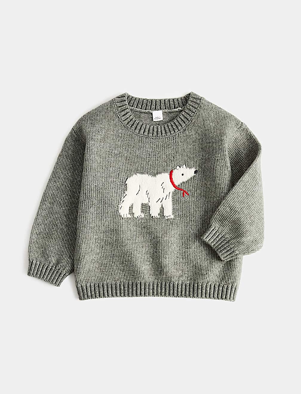 Polar Bear Print Knitted Jumper (0-5 Yrs)