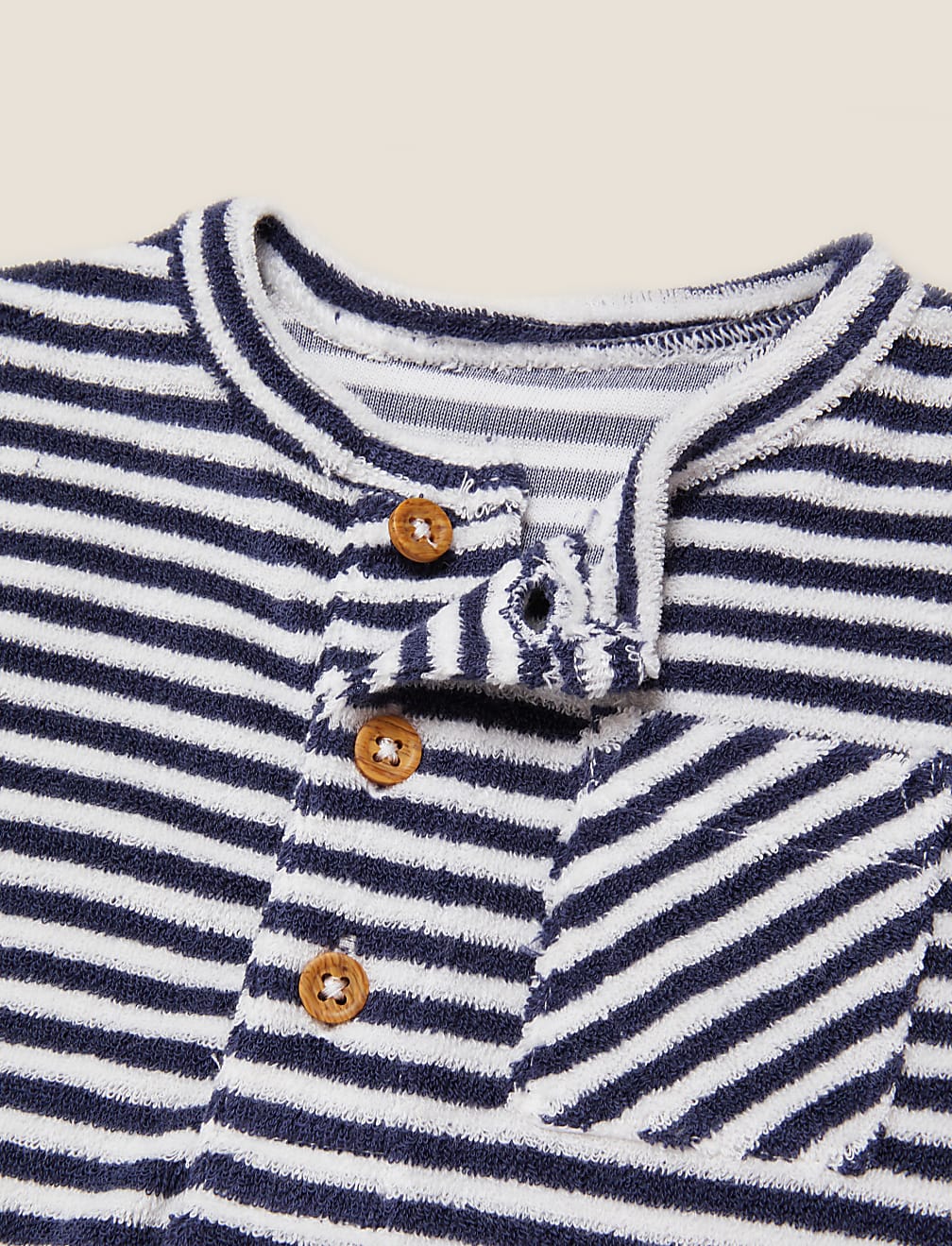 Cotton Striped Rompers (0-3 Yrs)