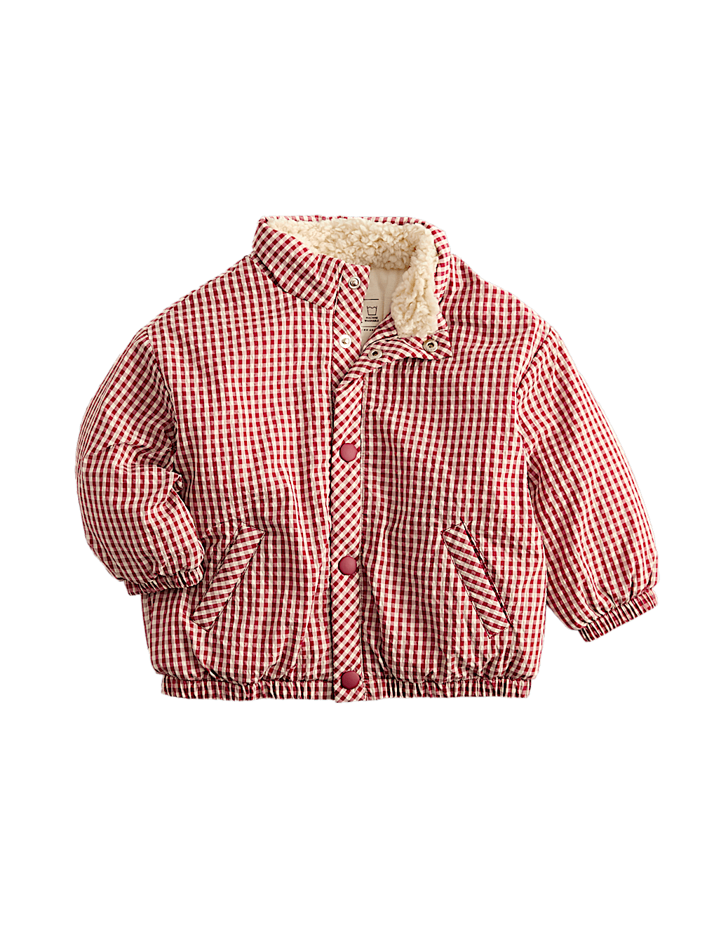 Gingham Midweight Padded Coat (0-5 Yrs)