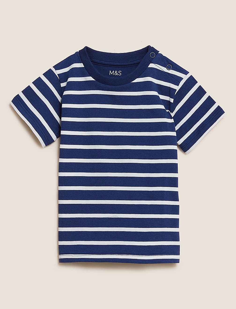 Pure Cotton Striped T-Shirt (0-3 Yrs)