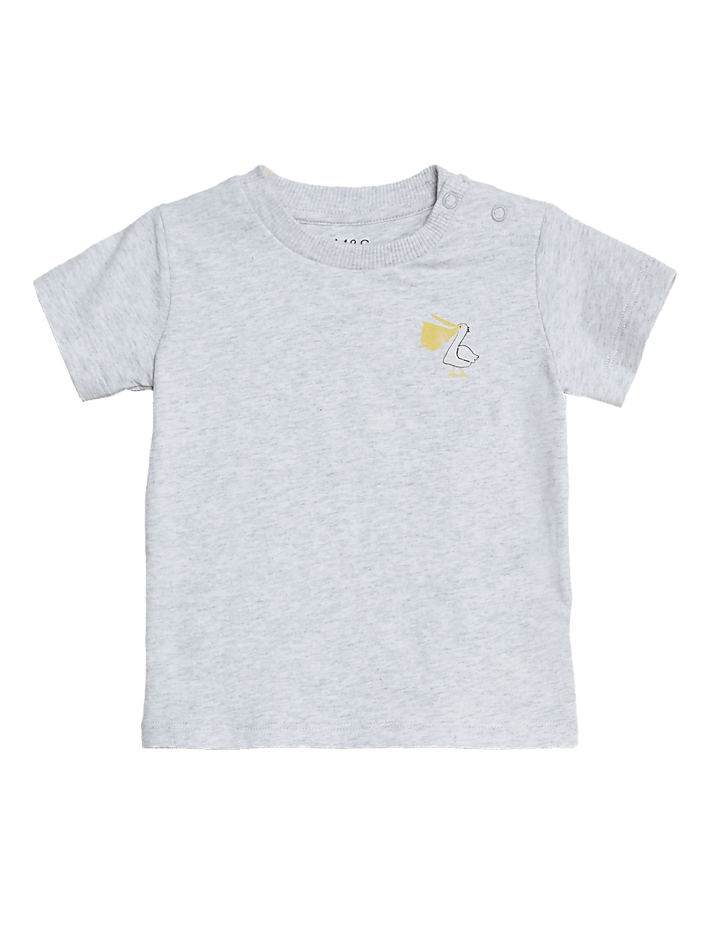 Pure Cotton Pelican Print T-Shirt (0-3 Yrs)