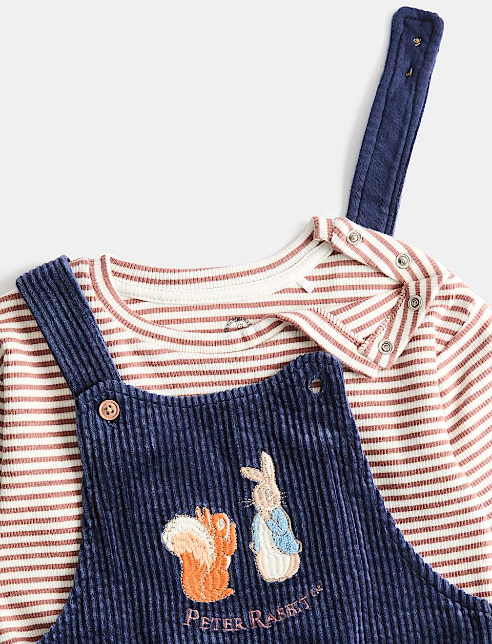 Cotton Rich Peter Rabbit&trade; Dungaree Outfit (0-3 Yrs)