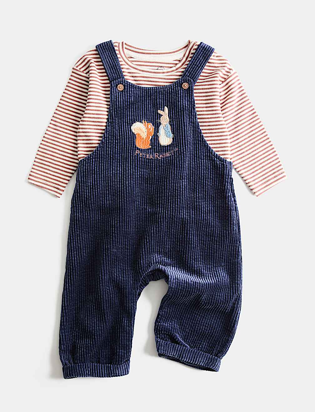 Cotton Rich Peter Rabbit&trade; Dungaree Outfit (0-3 Yrs)