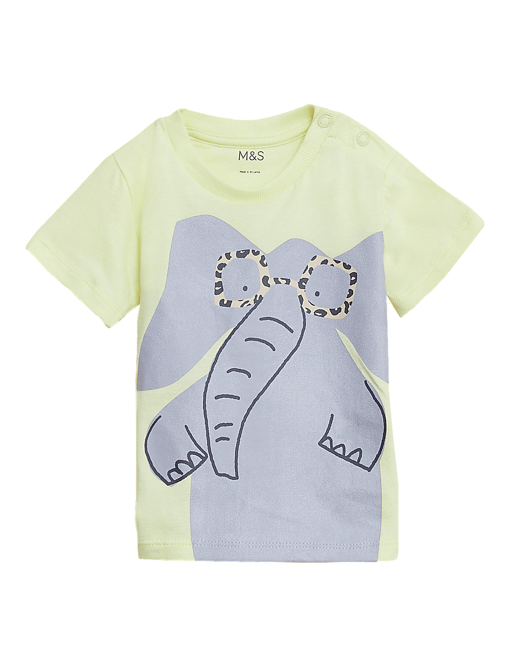Pure Cotton Elephant T-Shirt (0-3 Yrs)