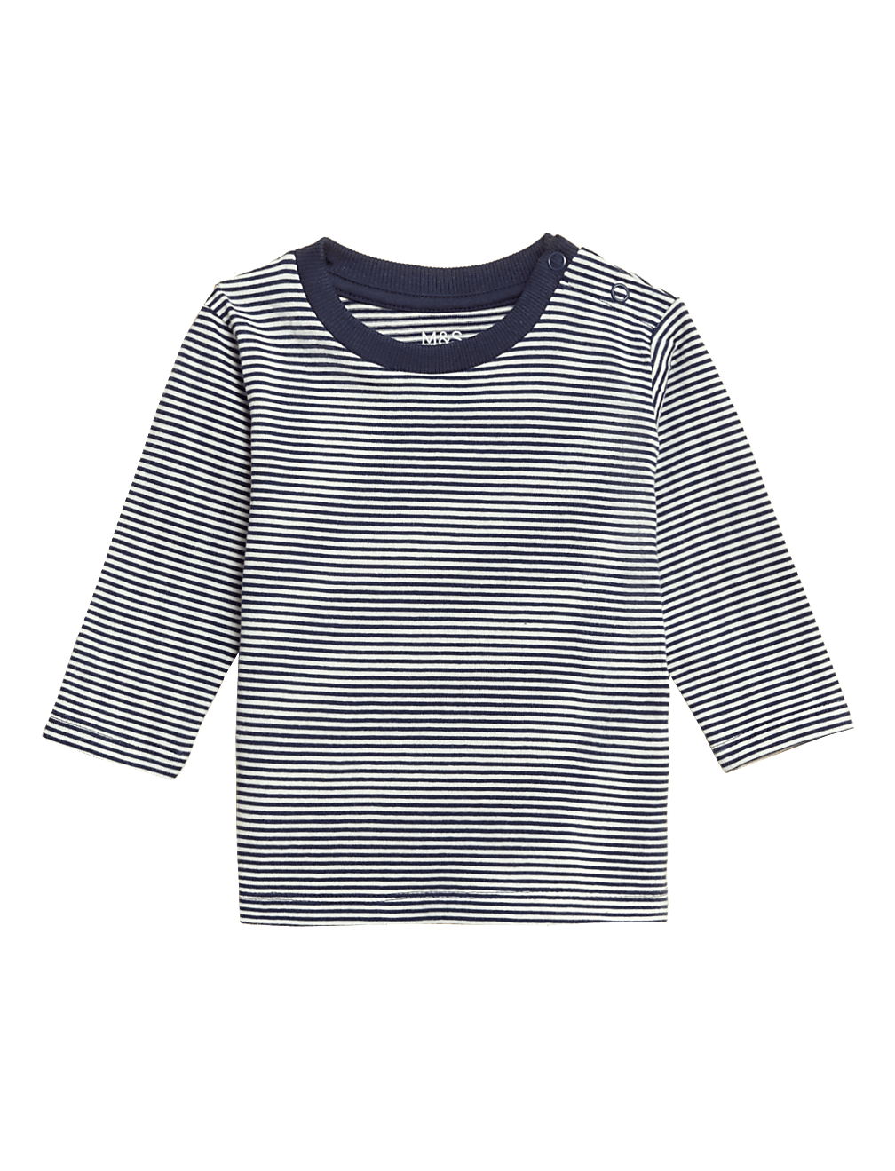 Pure Cotton Striped Long Sleeve Top