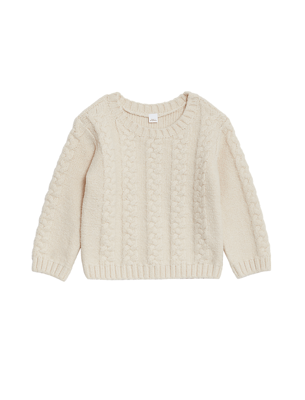 Cotton Rich Cable Knit Jumper (0-3 Yrs)