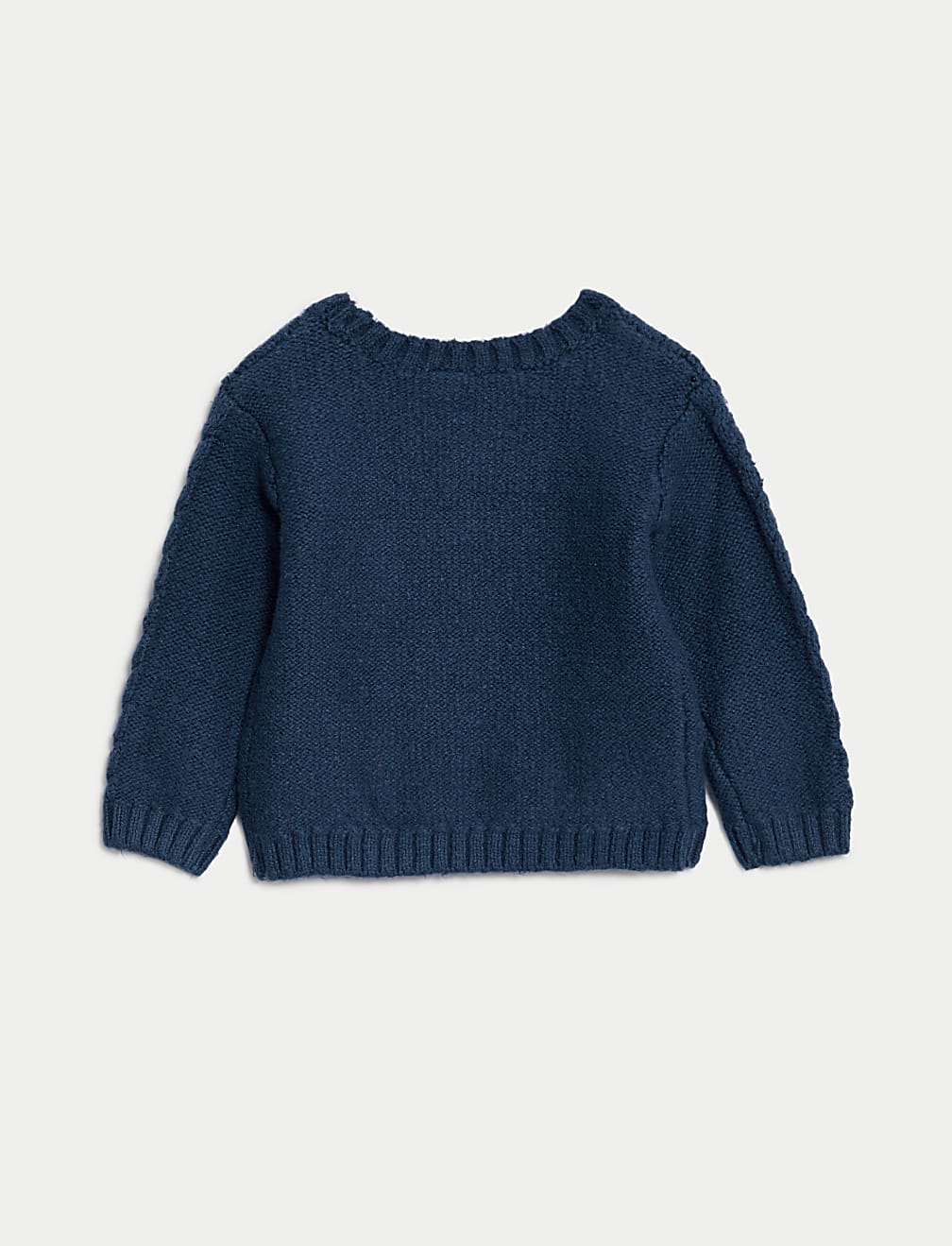 Cotton Rich Cable Knit Jumper (0-3 Yrs)