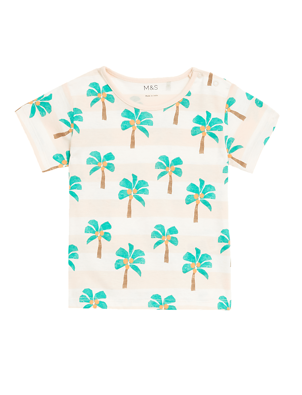 Pure Cotton Palm Tree T-Shirt (0-3 Yrs)