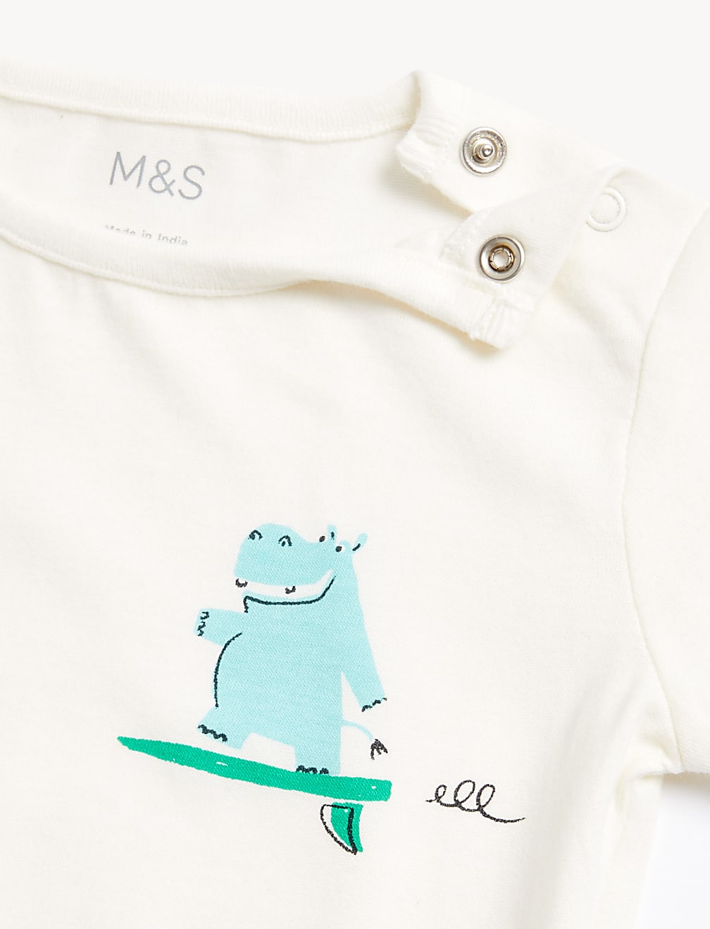 Pure Cotton Surfing Hippo T-Shirt