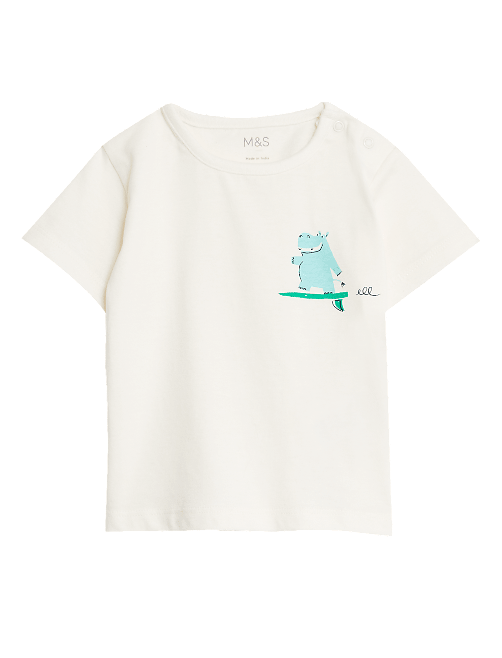 Pure Cotton Surfing Hippo T-Shirt