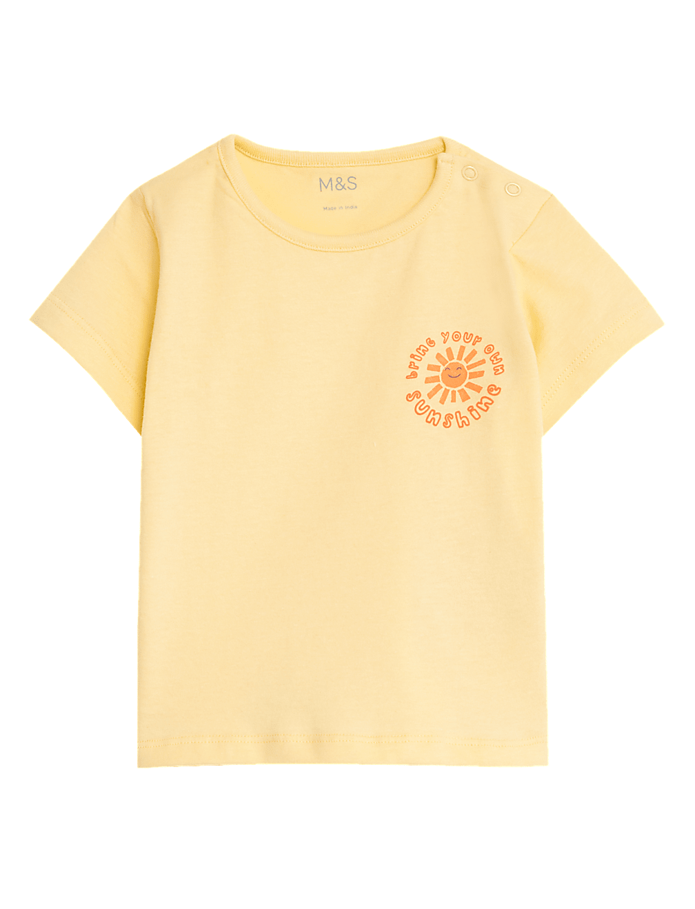 Pure Cotton Sunshine Slogan T-Shirt