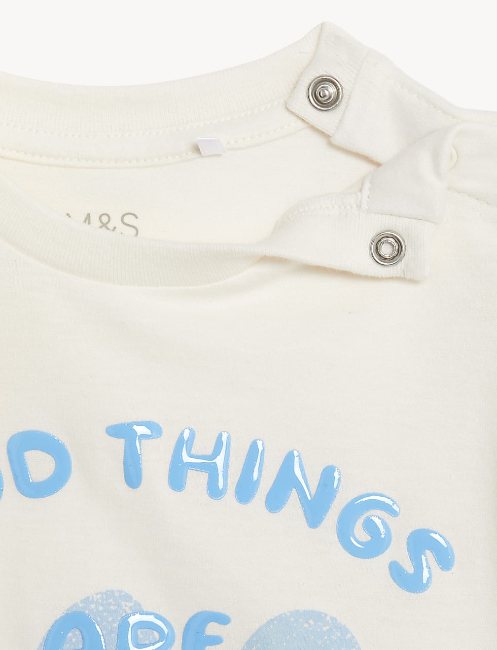 2pc Pure Cotton Slogan Outfit