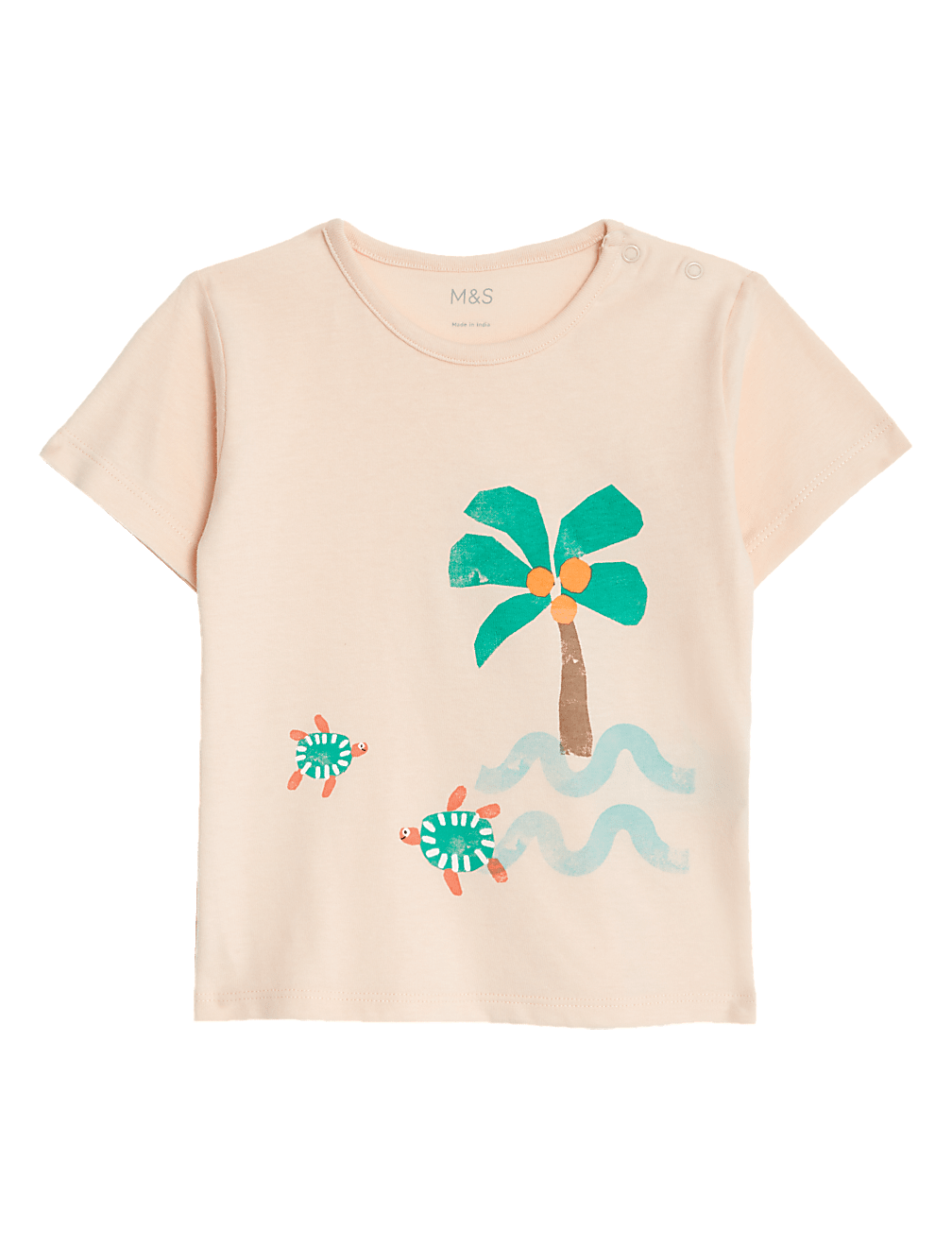 Pure Cotton Palm Tree T-Shirt (0-3 Yrs)