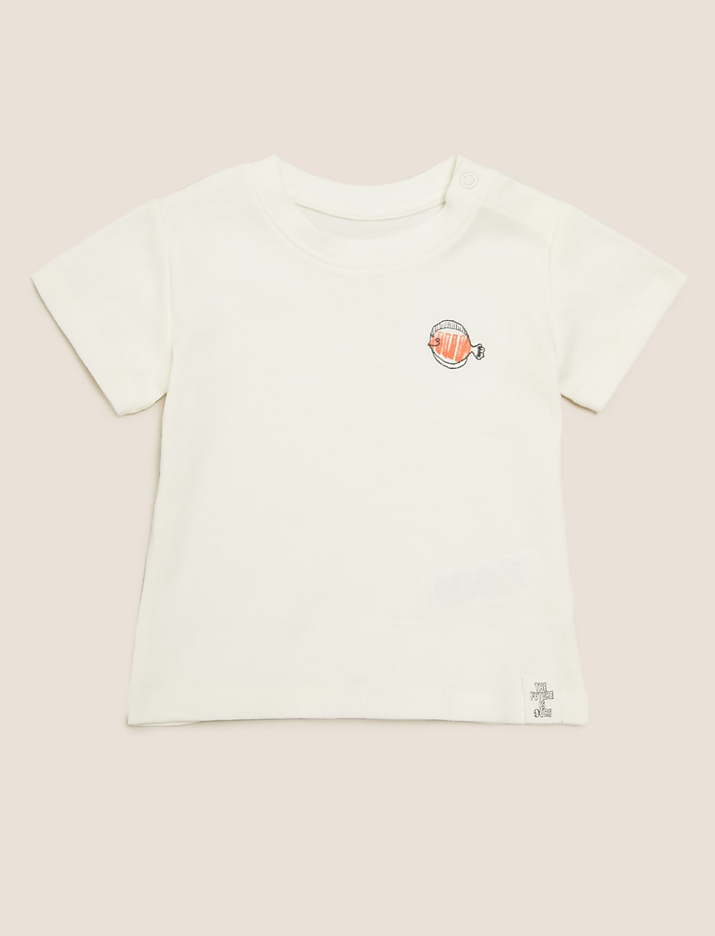 3pk Pure Cotton Fish T-Shirts (0-3 Yrs)