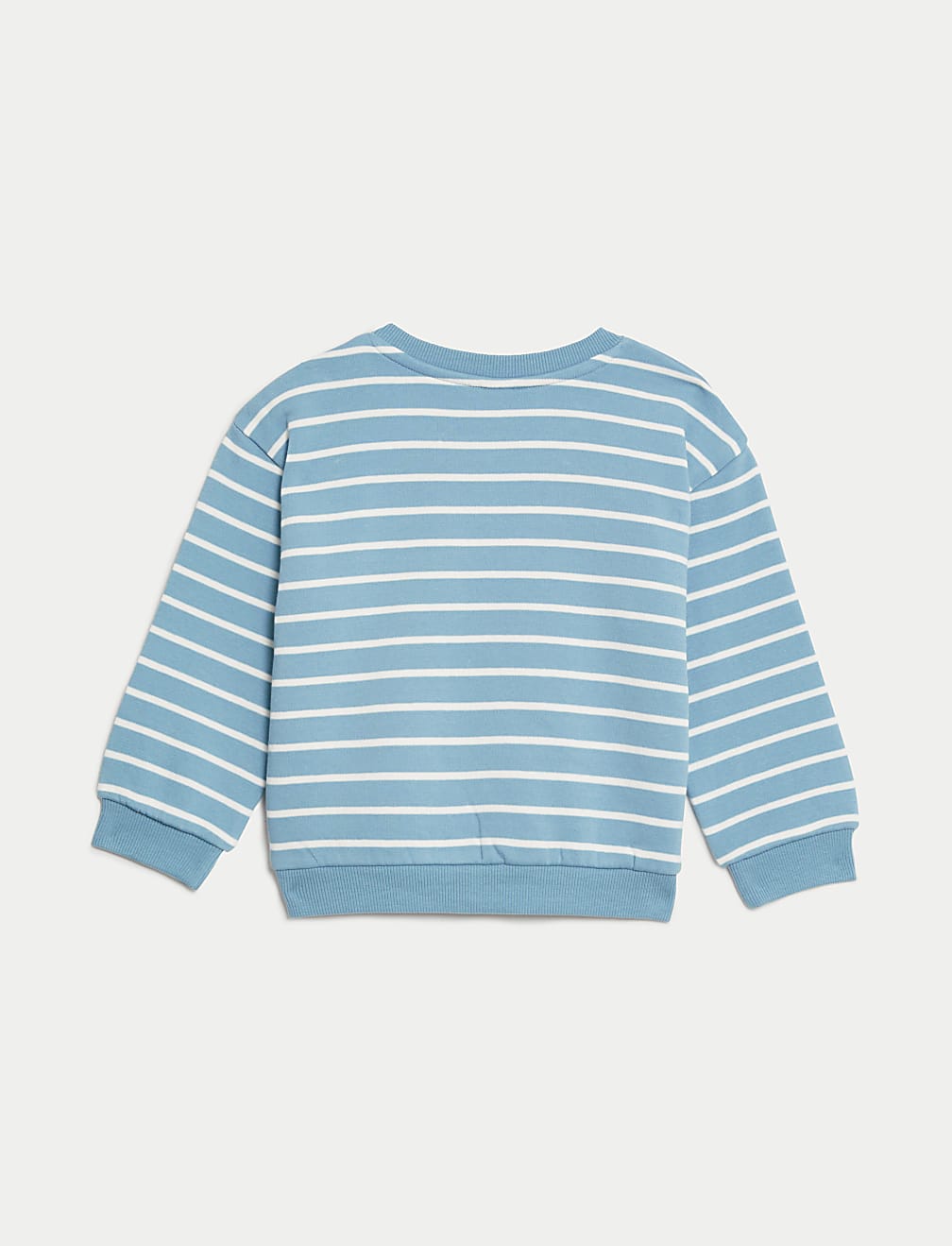 Cotton Rich Striped Dinosaur Sweatshirt (0-3 Yrs)