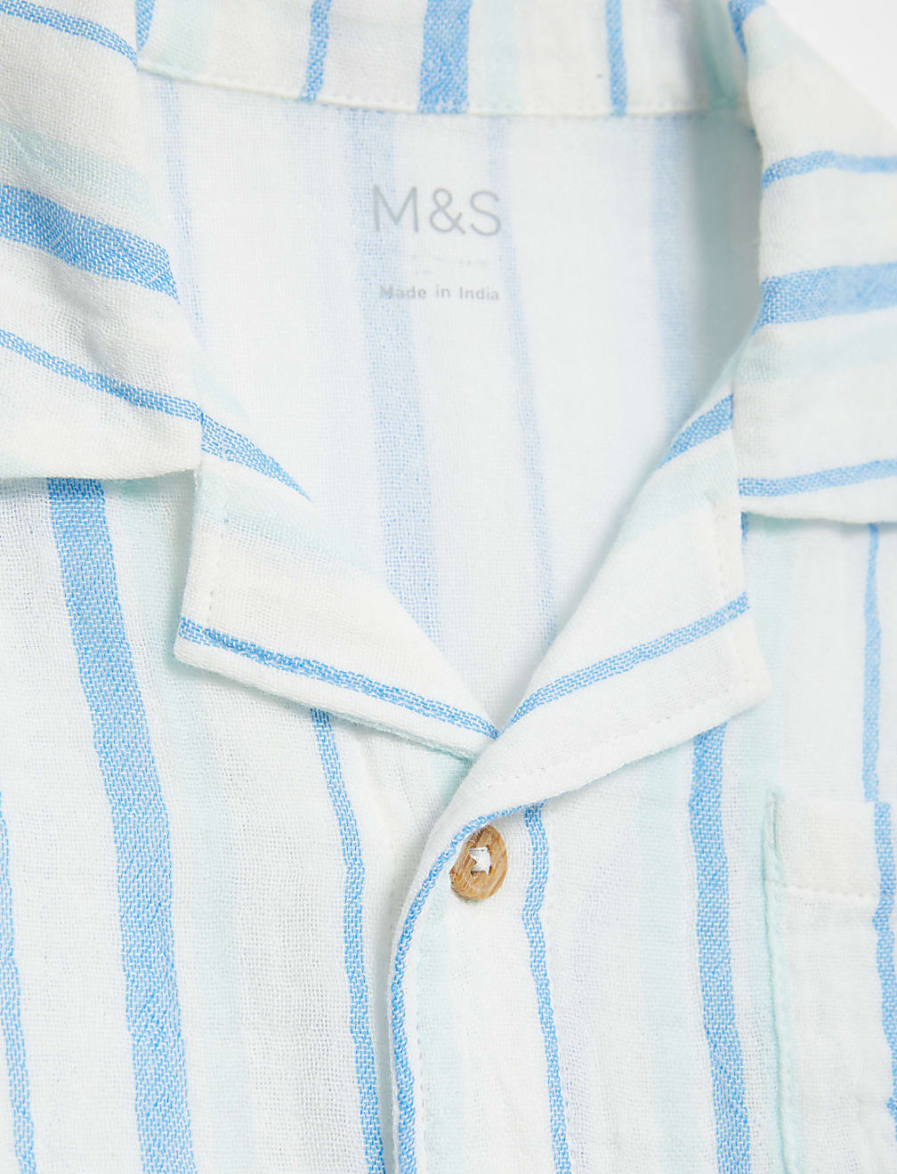 Pure Cotton Striped Shirt (0-3Yrs)