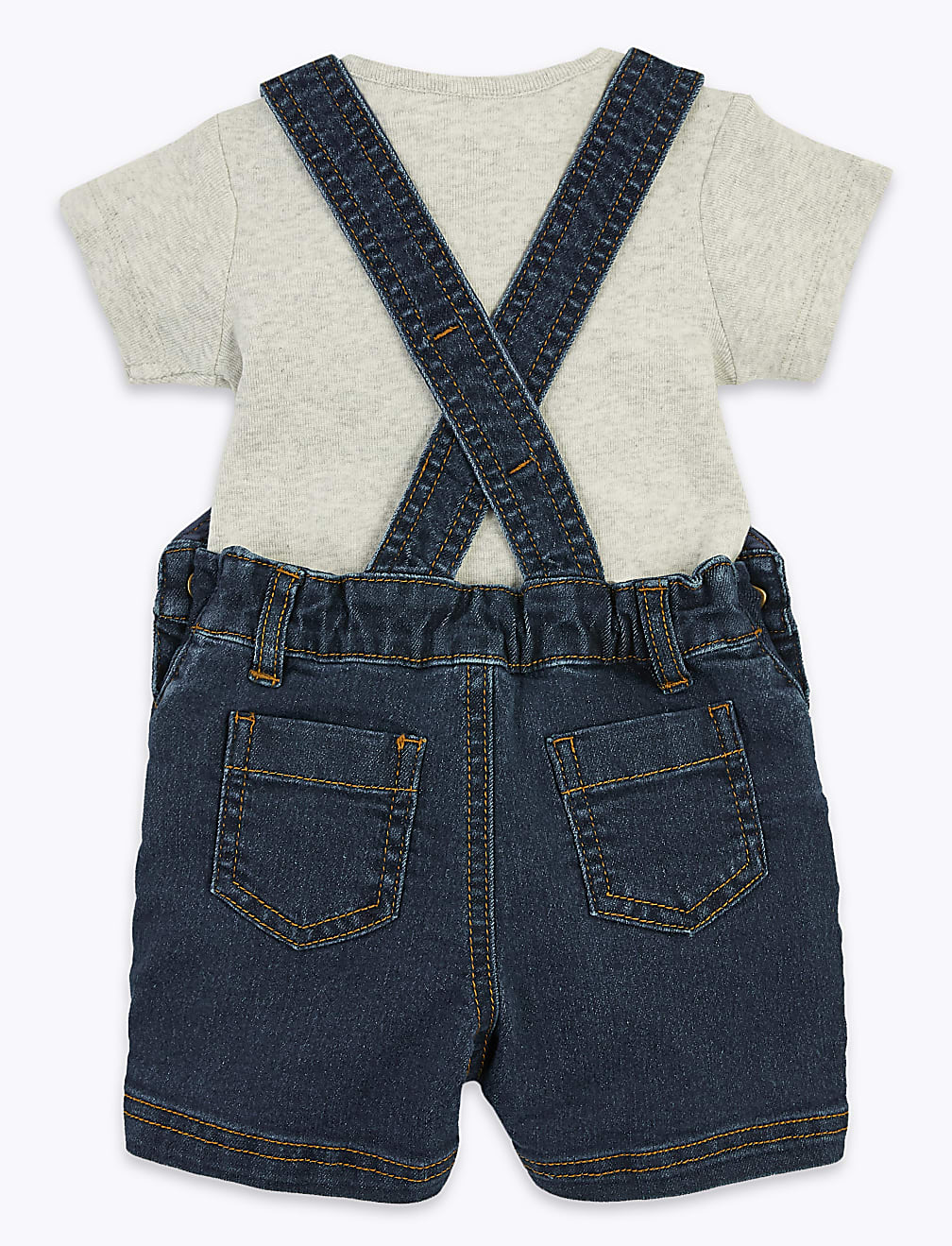 2 Piece Denim Dungaree Outfit (0-3 Yrs)