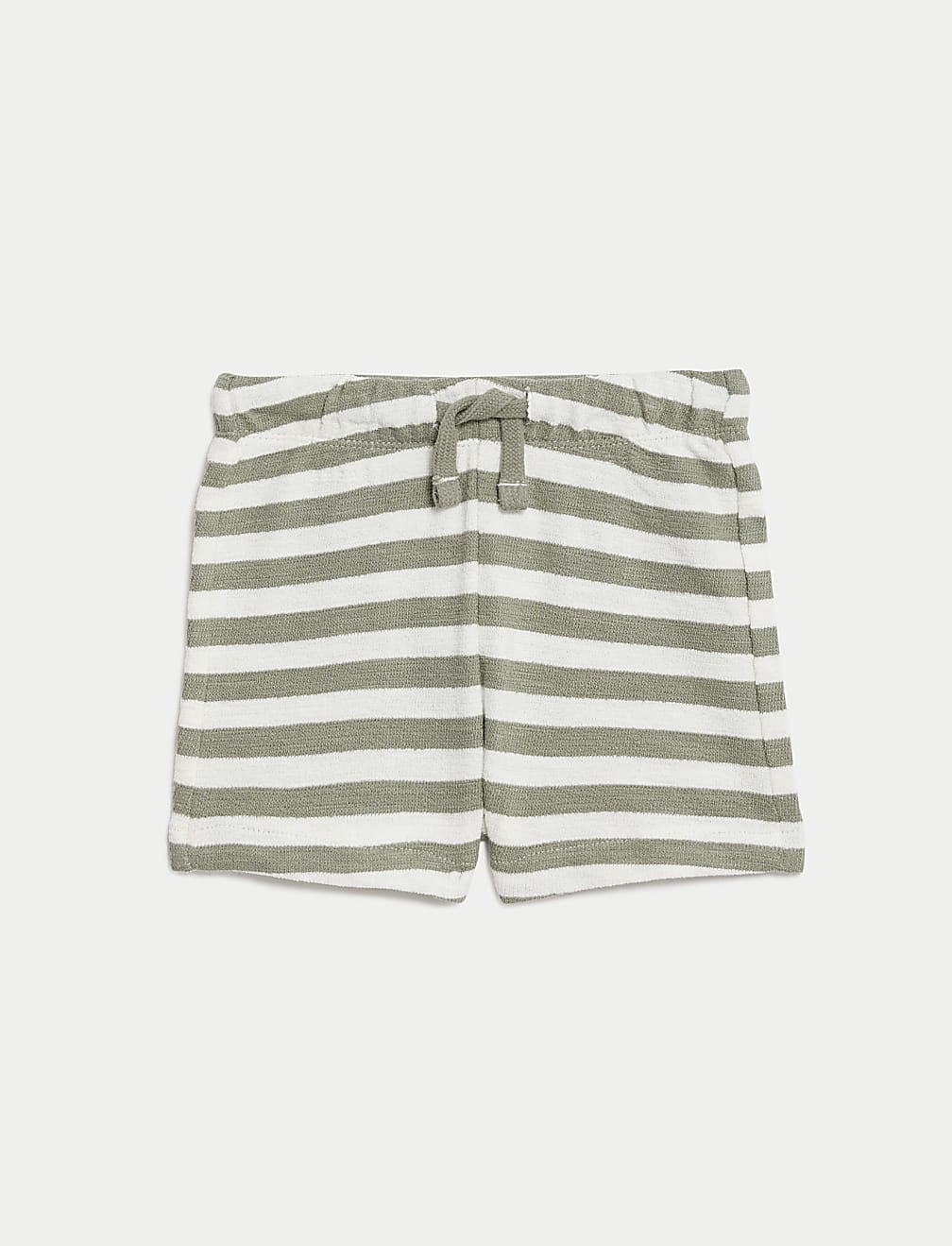 2pc Pure Cotton Striped Shorts Outfit (0-3 Yrs)