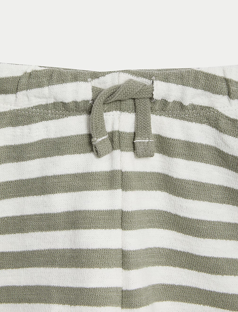 2pc Pure Cotton Striped Shorts Outfit (0-3 Yrs)