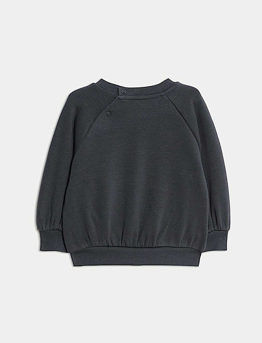 Cotton Blend Fleece Lined Sweatshirt (0-3 Yrs)
