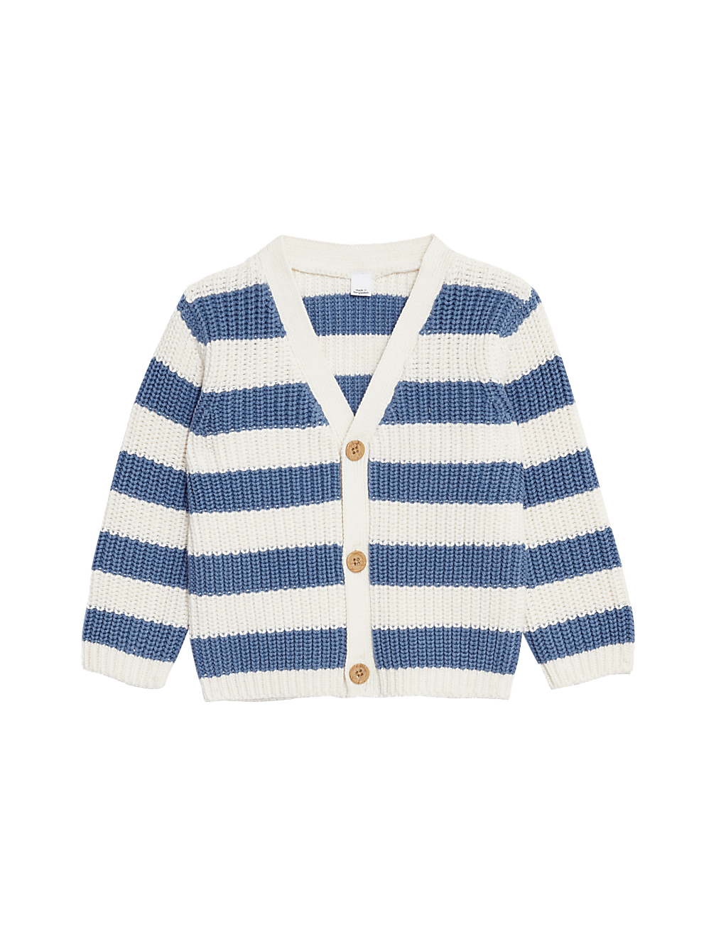 Pure Cotton Striped Cardigan (0-3 Yrs)
