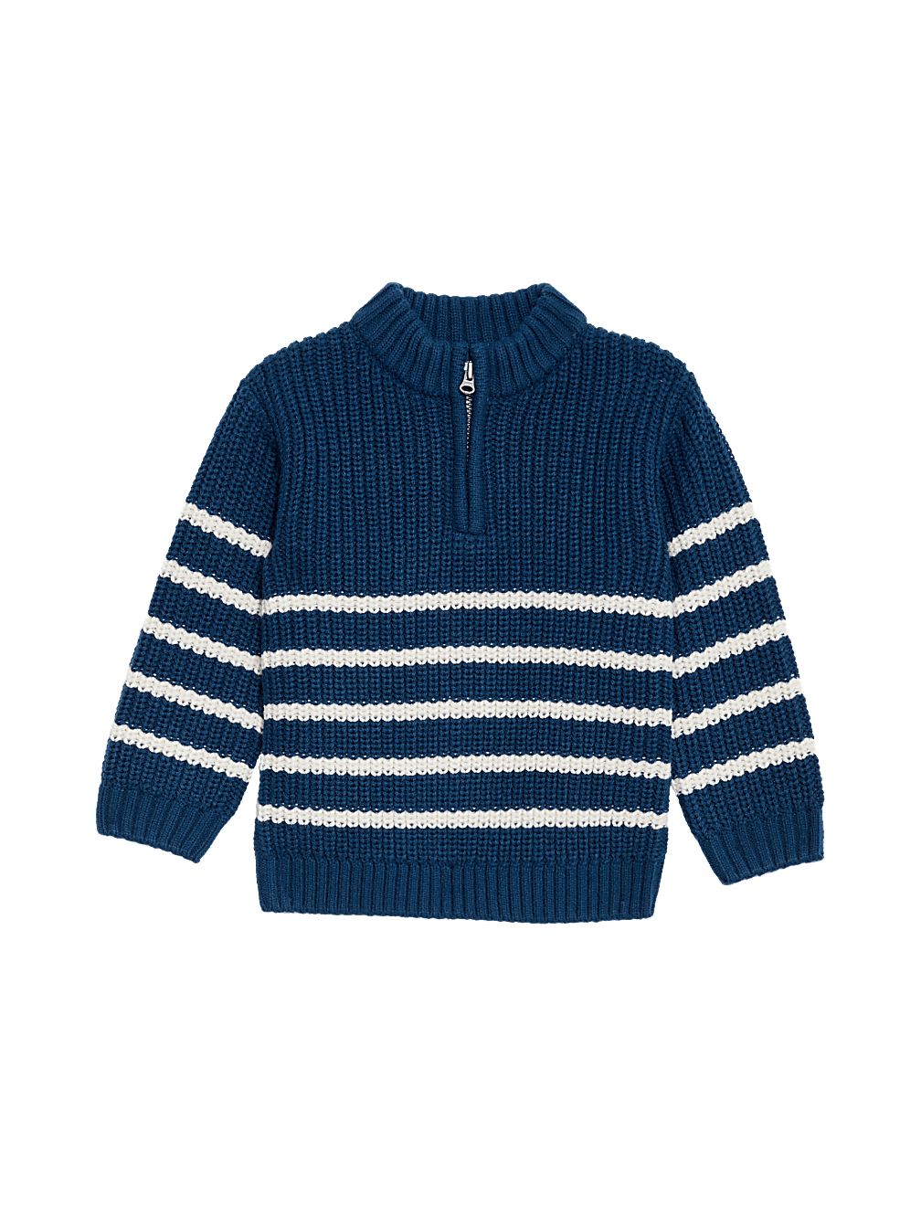 Knitted Striped Zip Jumper (0-3 Yrs)