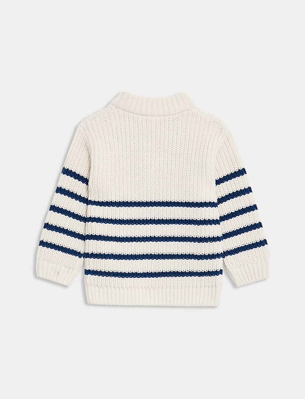 Knitted Striped Zip Jumper (0-3 Yrs)