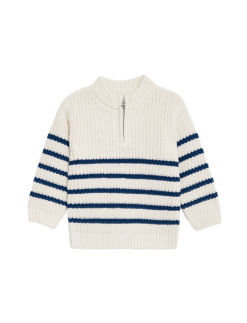 Knitted Striped Zip Jumper (0-3 Yrs)