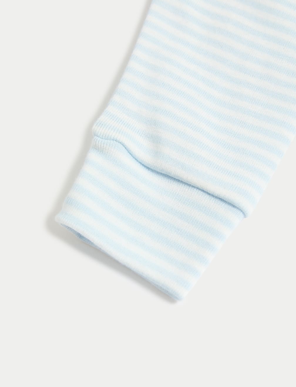 2pk Pure Cotton Striped & Plain Leggings (0-3 Yrs)