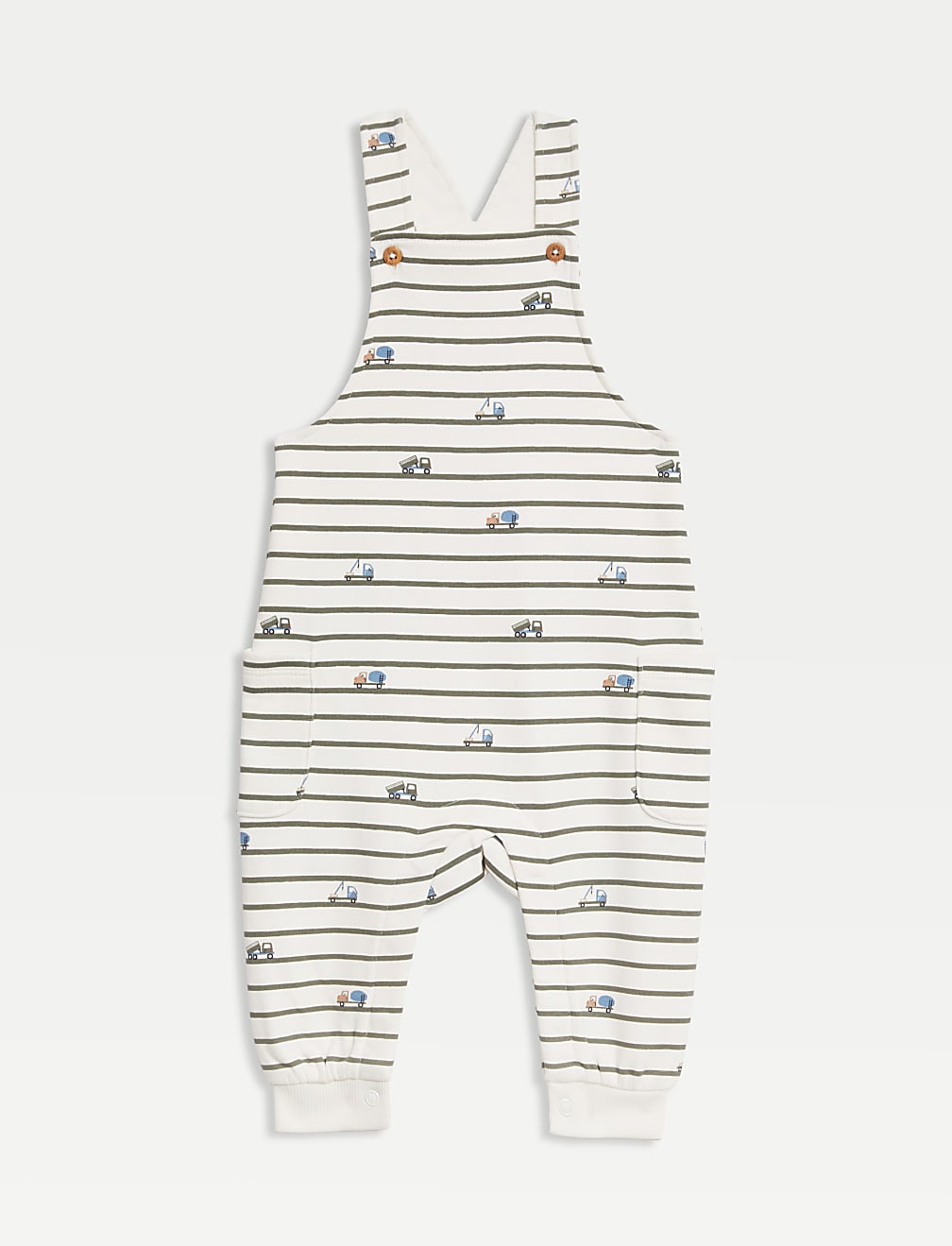2pc Cotton Rich Striped Transport Outfit (0-3 Yrs)