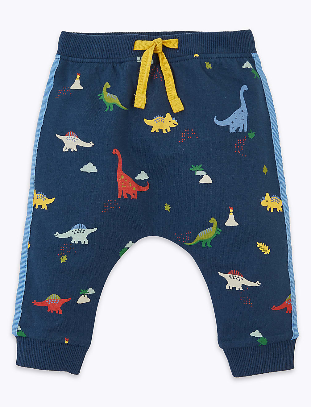 Cotton Dinosaur Print Joggers (0-3 Yrs)