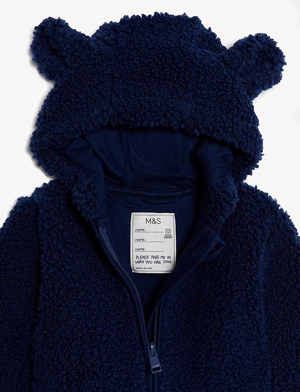 Borg Hooded Jacket (0-3 Yrs)