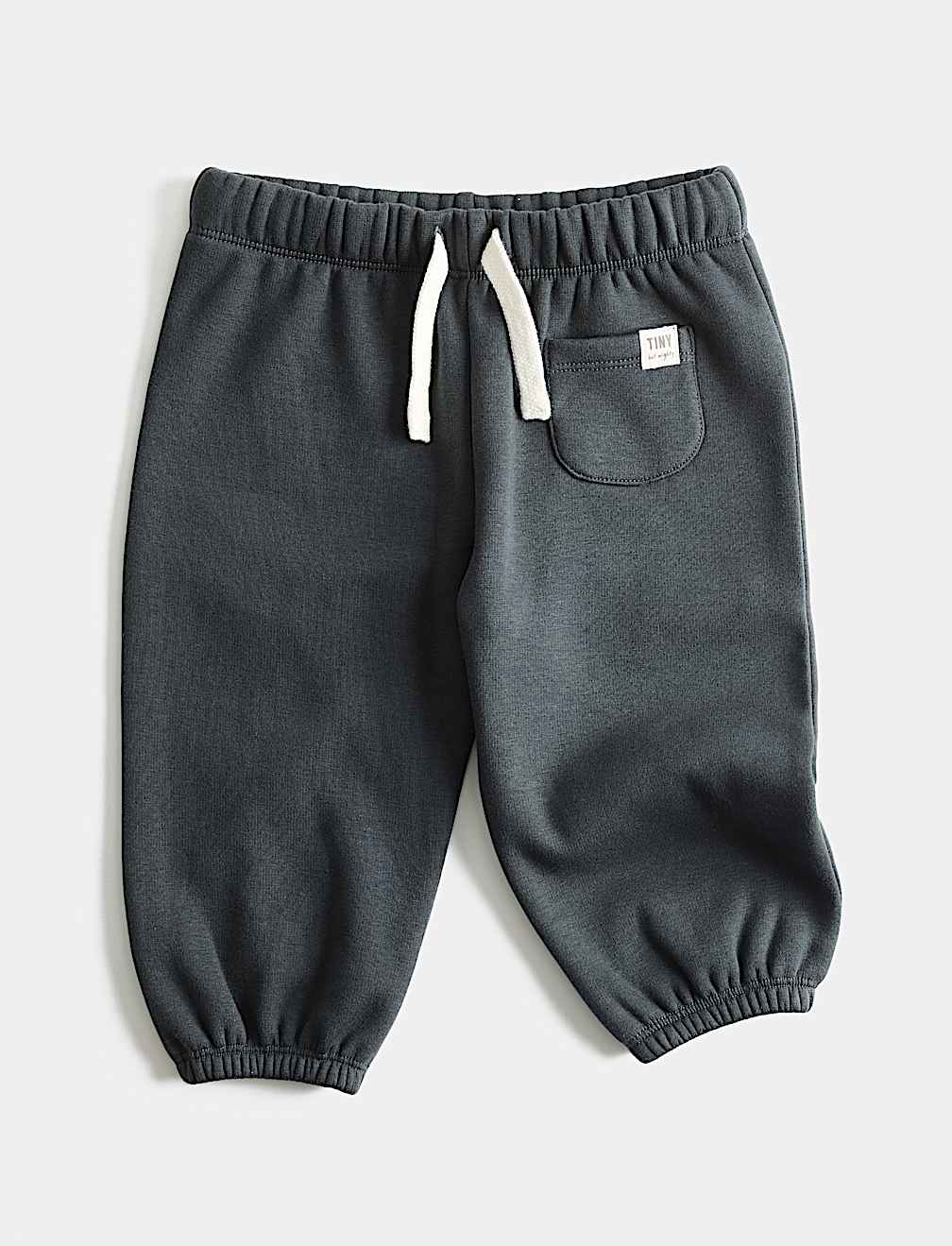Cotton Blend Fleece Lined Joggers (0-3 Yrs)