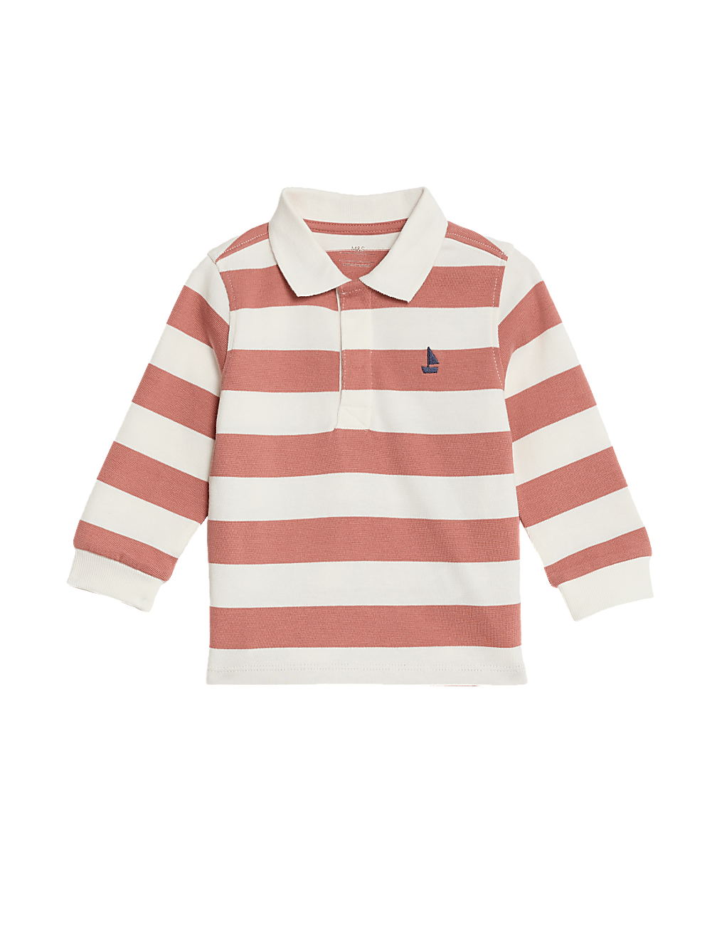 Pure Cotton Striped Rugby Shirt (0-3 Yrs)