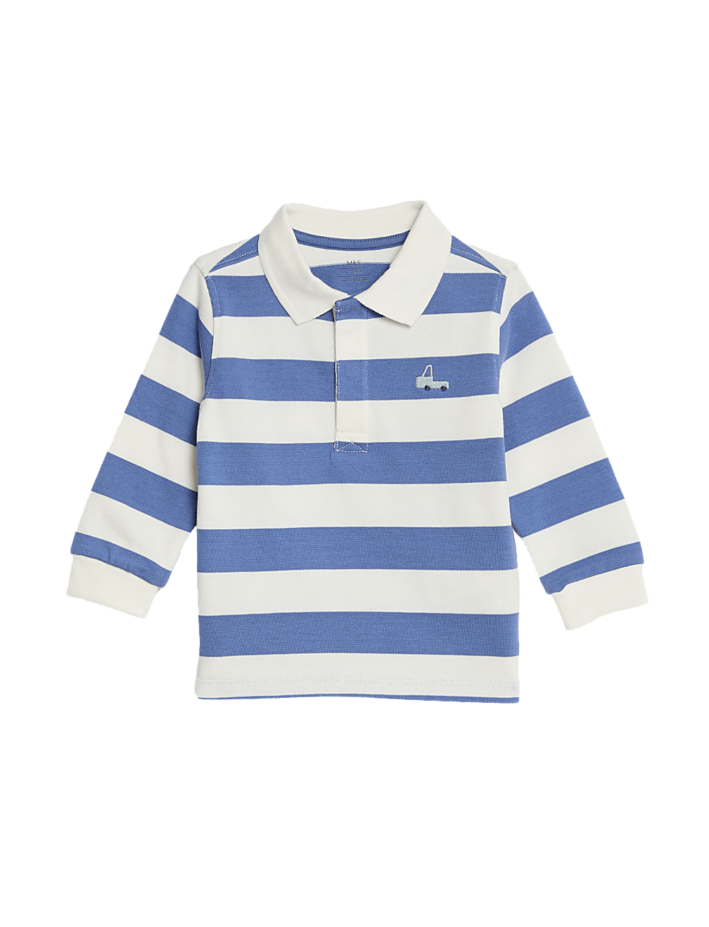Pure Cotton Striped Rugby Shirt (0-3 Yrs)
