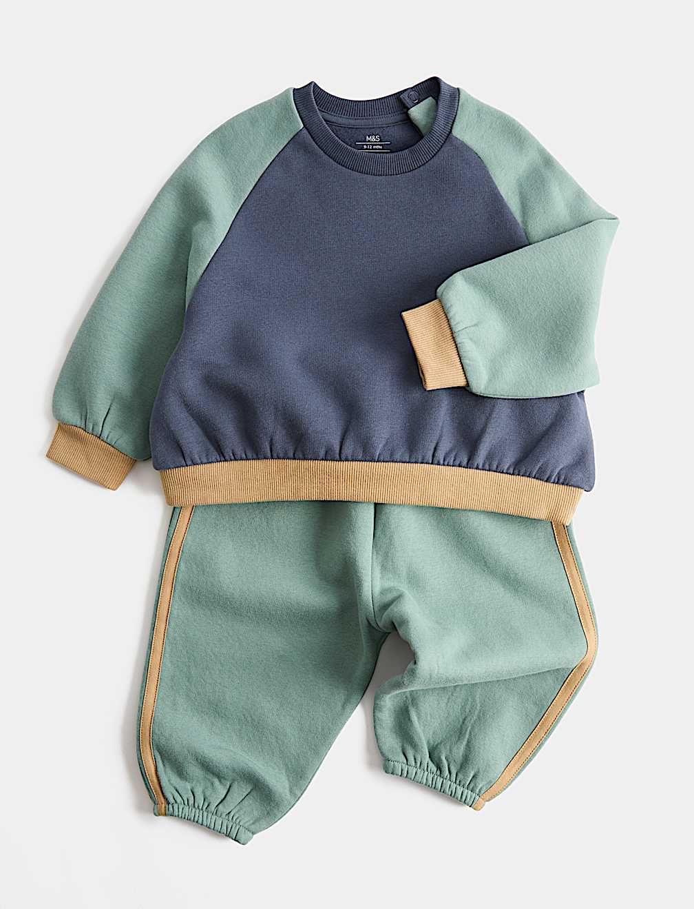 2 Piece Colour Block Sweat Outfit (0-5 Yrs)