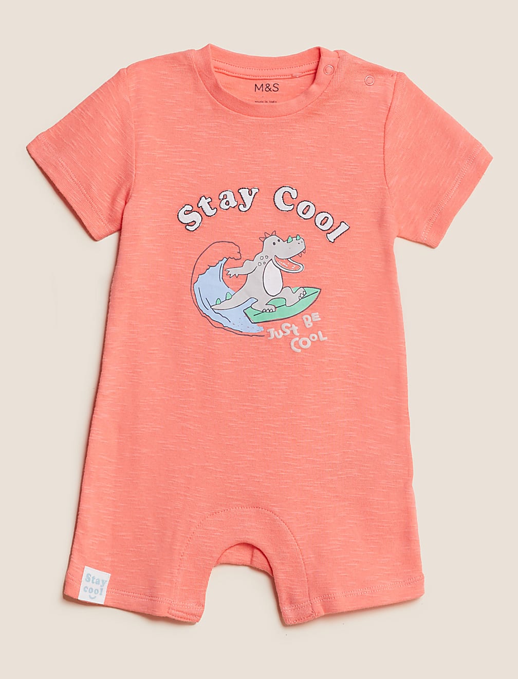 2pk Pure Cotton Crocodile Rompers