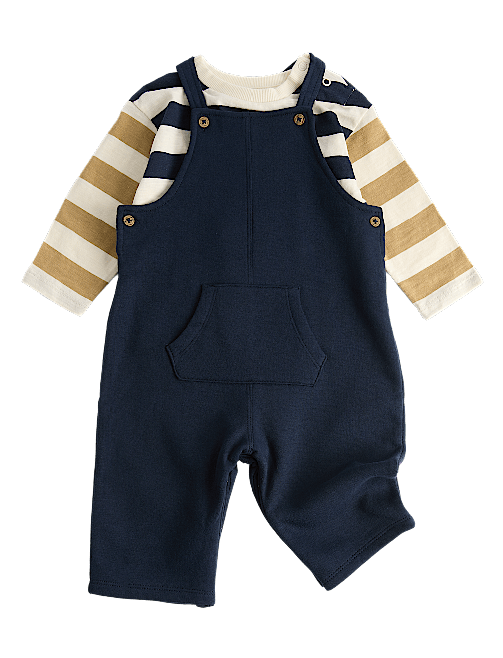 Jersey Dungaree Outfit (0-3 Yrs)