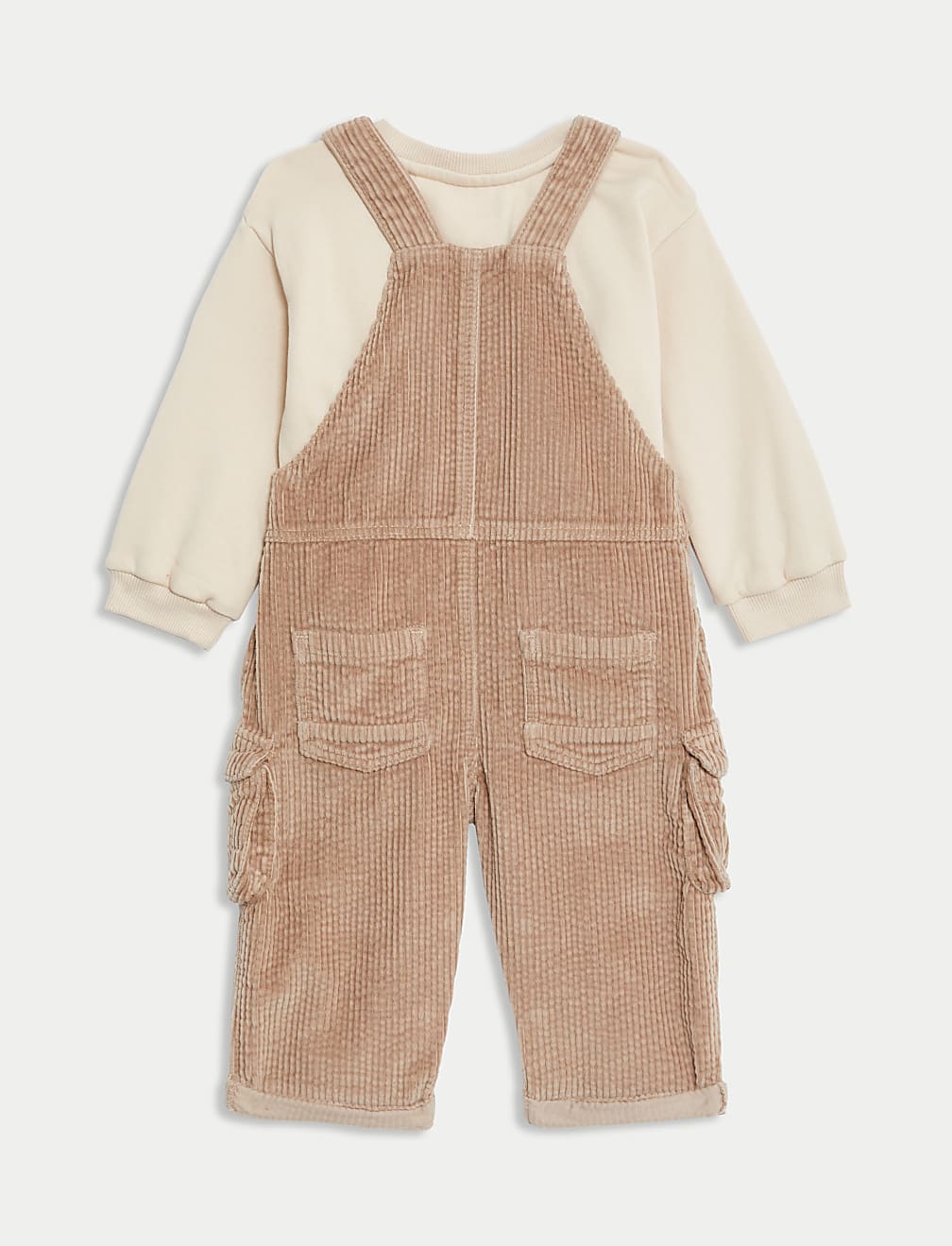 2pc Corduroy Dungarees Outfit (0-3 Yrs)