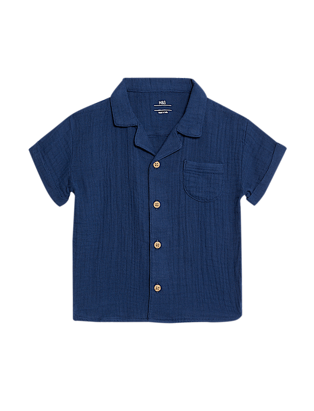 Pure Cotton Double Cloth Shirt (0-3 Yrs)