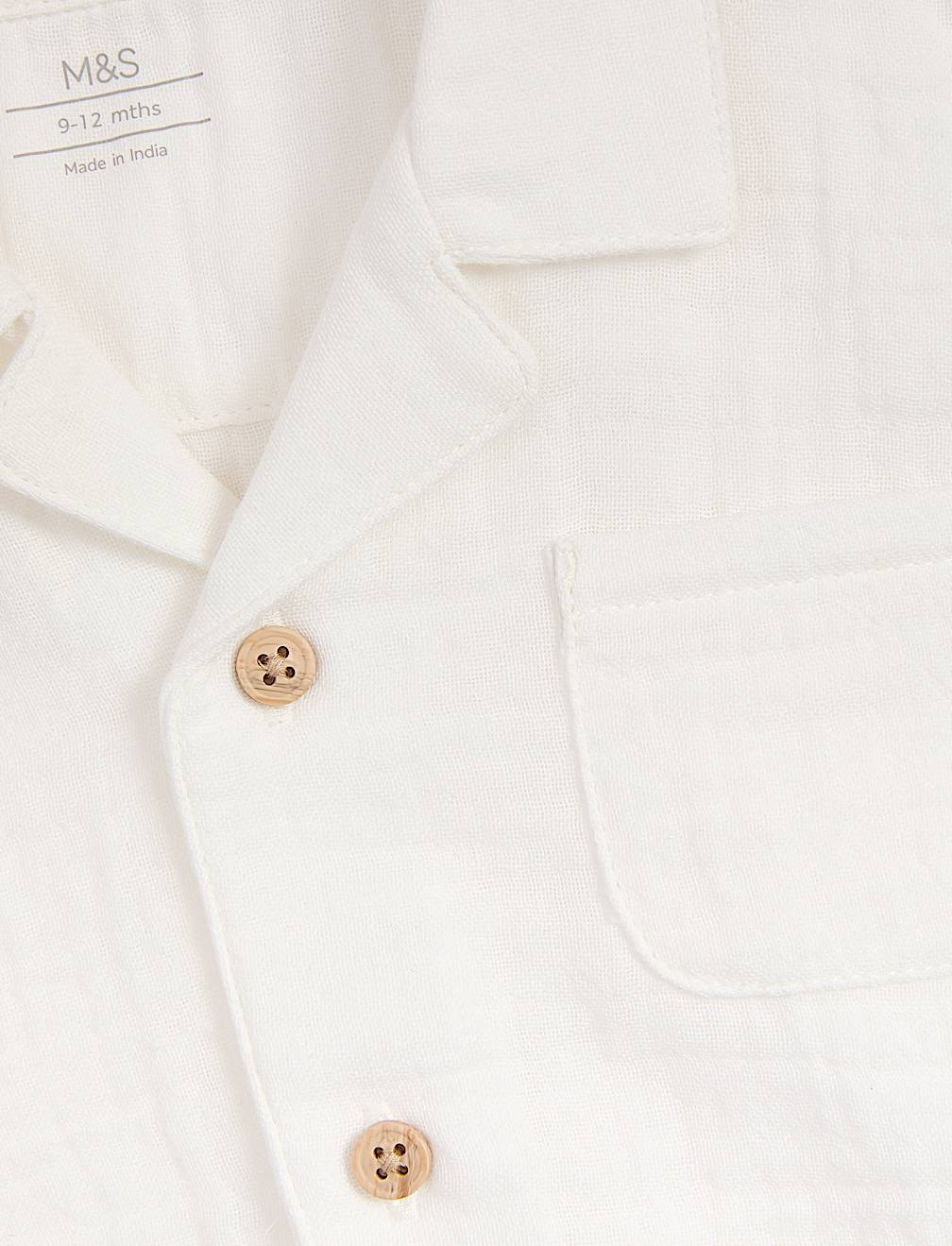Pure Cotton Double Cloth Shirt (0-3 Yrs)