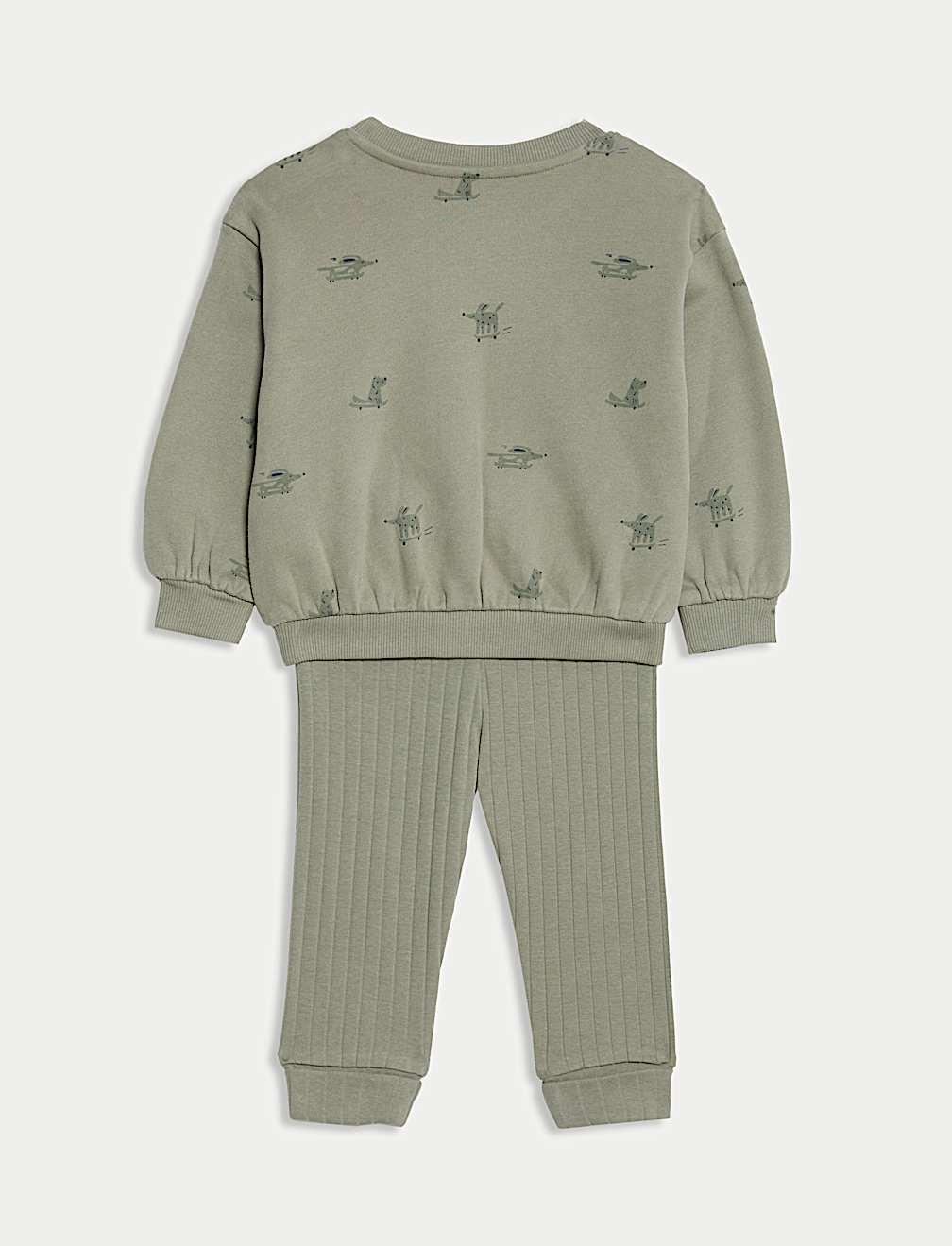2pc Cotton Rich Dog Top & Bottom Outfit (0-6 Yrs)