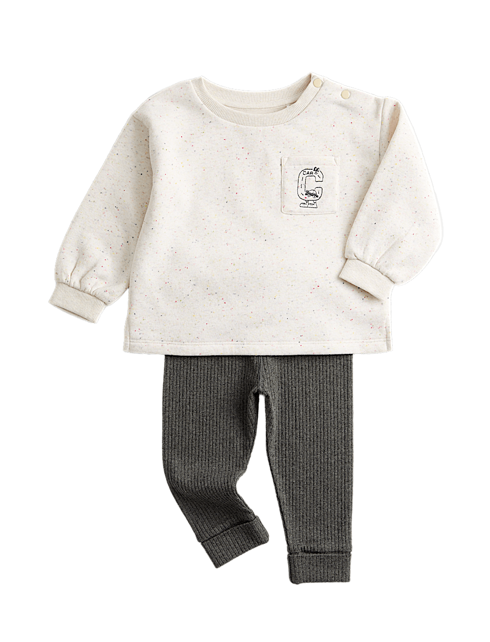 Cotton Rich Neppy Sweat Outfit (0 Mths-6 Yrs)