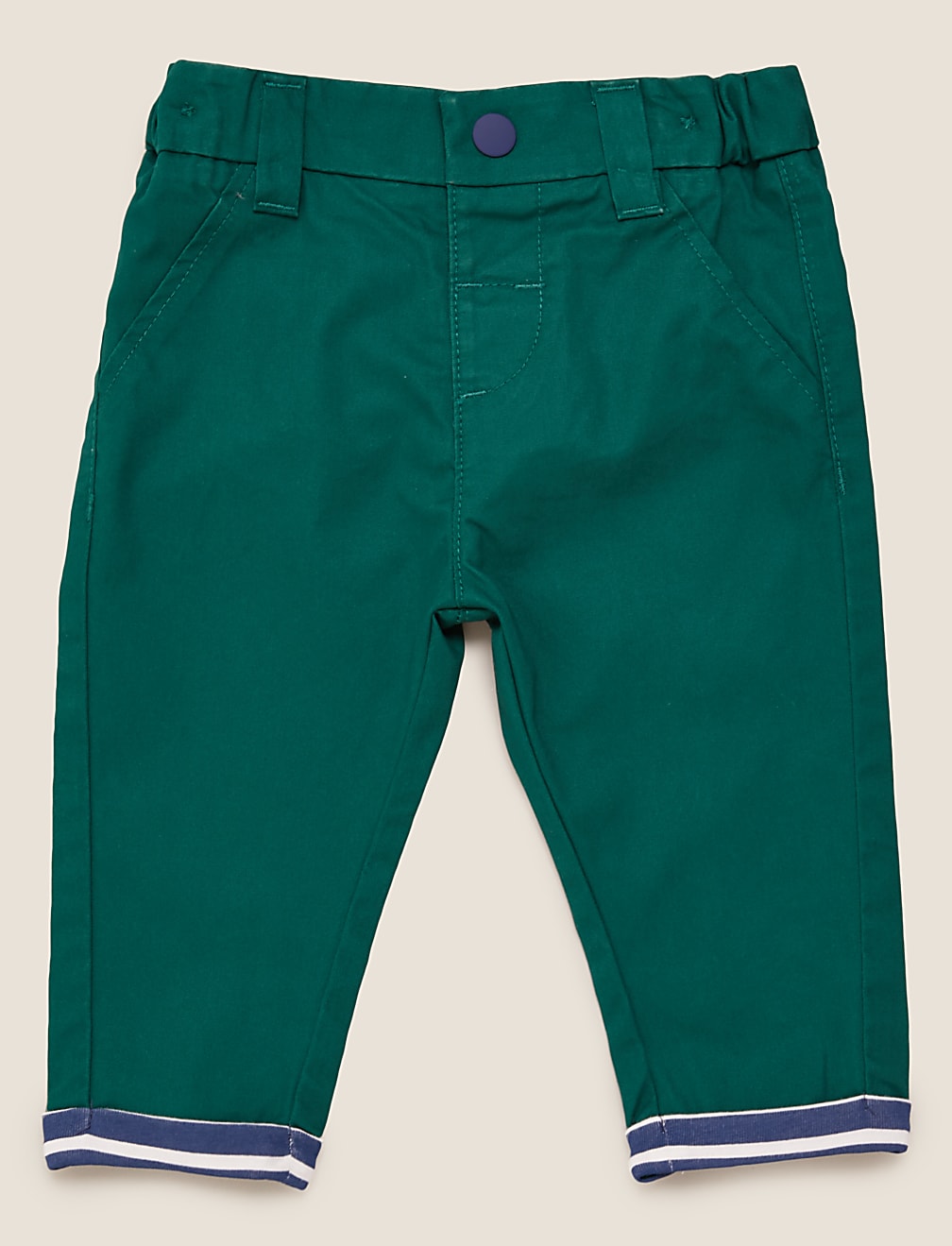 Pure Cotton Twill Trousers