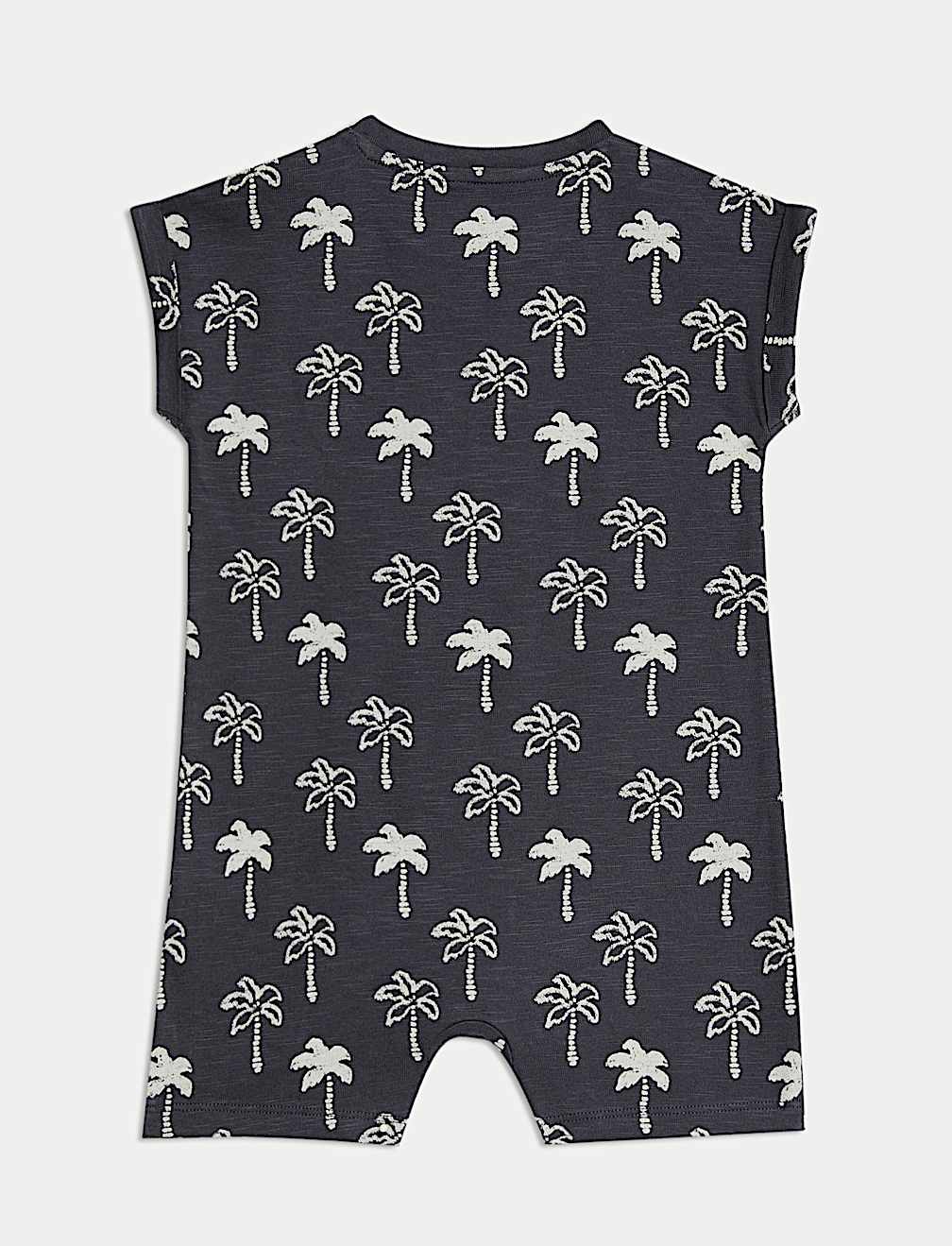 Pure Cotton Palm Tree Romper (0-3 Yrs)