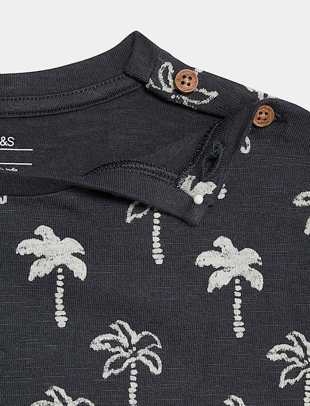 Pure Cotton Palm Tree Romper (0-3 Yrs)