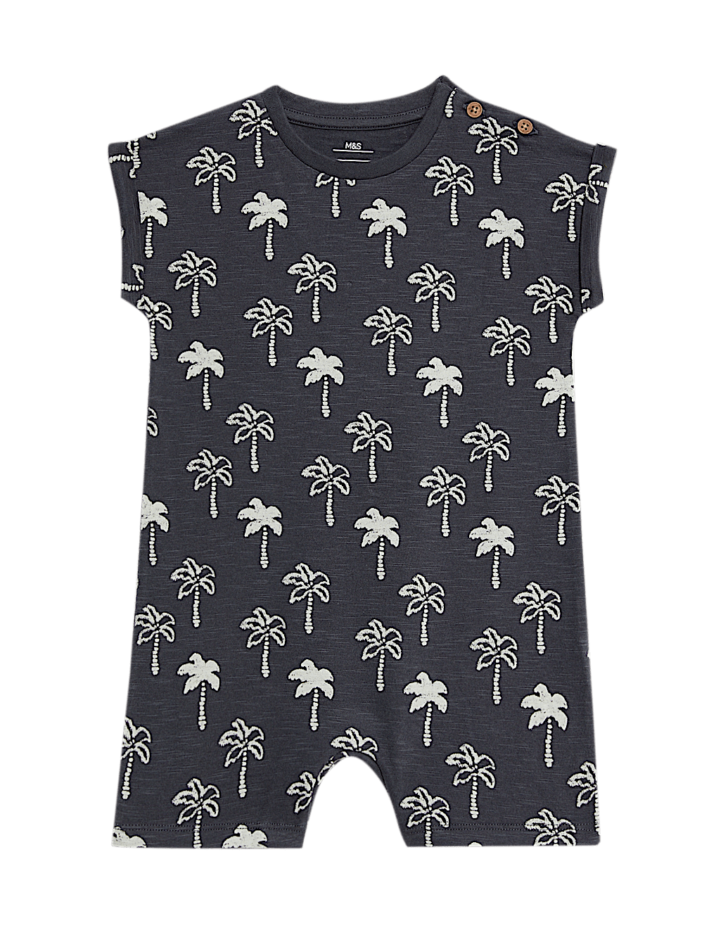 Pure Cotton Palm Tree Romper (0-3 Yrs)